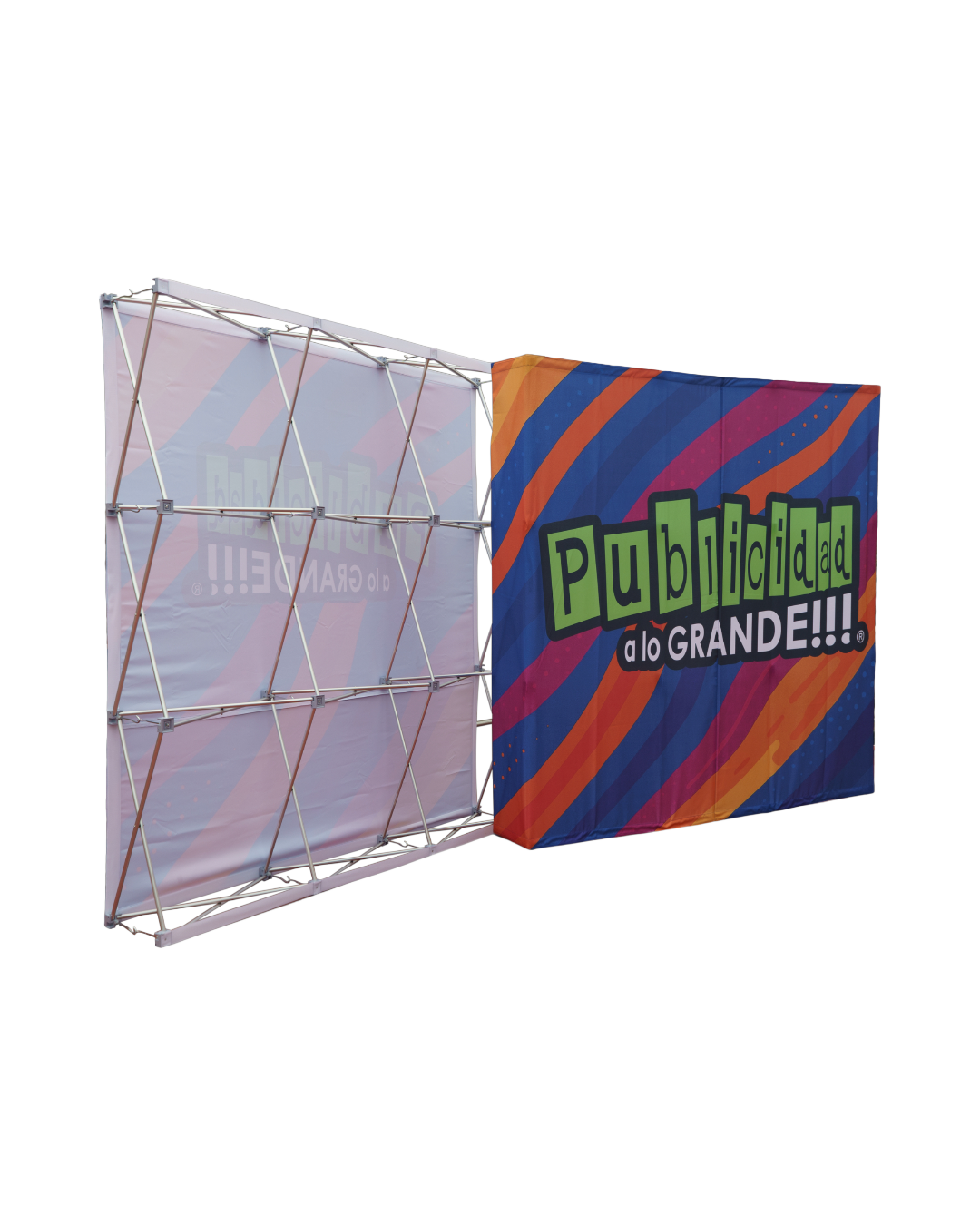 Lona publicitaria gran formato fachada